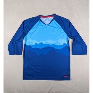 Bandit Performance Large Mens Shirt Fishing Outdoors Stretch 3/4 Sleeve READ